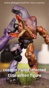 custom Flood Elite figure #customfigures #halo #megaconstrux