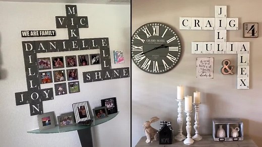 Scrabble Wall Tiles, Wood Scrabble Letters, 5.5 Inch, 3.5 Inch, Family, Home, Love, Letter Blocks, Letter Tiles, Family Name, Big - Etsy