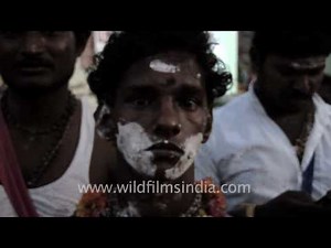 Getting ready for piercing on Thaipusam