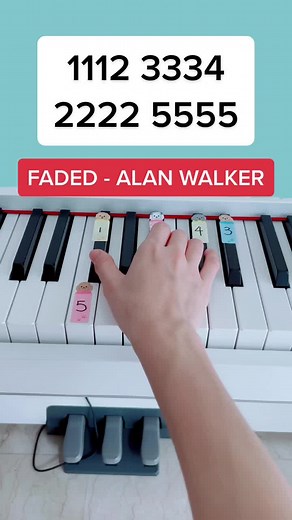 Easy Piano Tutorial for Faded by Alan Walker