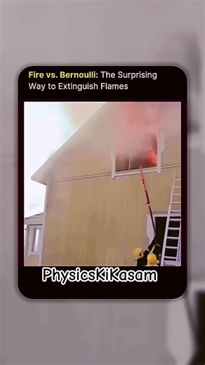Water putting OUT fire without touching it?| BERNOULLI PRINCIPLE #shorts #physics #shortsfeed