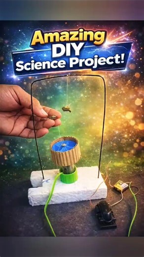 Amazing DIY Motor Science Project | Simple Electromagnetic Generator Experiment