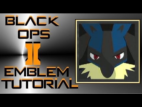 Call of Duty Black Ops 2 : Lucario Pokemon Emblem Tutorial