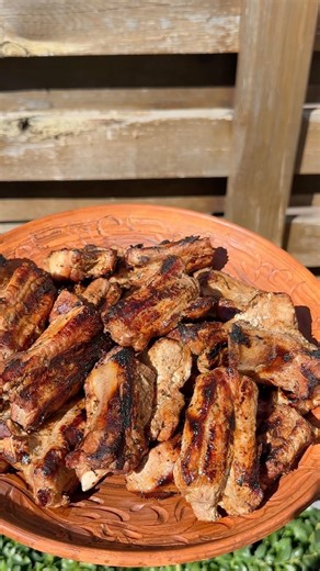 Grilled Pork Ribs in Pomegranate Soy Glaze 😍 Juicy & Smoky!