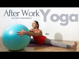 Yoga Ball Stretch Routine for Desk Workers | Relieve Stiffness from Sitting All Day