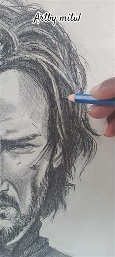 "Hyper Realistic Graphite Portrait | Pencil Shading Techniques" 🖌️#art #graphitepencil #pencilsketch