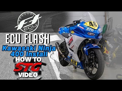 Kawasaki Ninja 400 FTECU ECU Flash Tune Bike Side Kit Install & Flash | Sportbike Track Gear