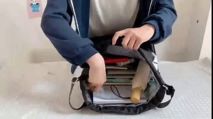 Drawstring Backpack Sport Gym Swim Hiking Travel Beach Sackpack with Mesh Pockets Waterproof Nylon String Bag for Women Men(Black Breathable)