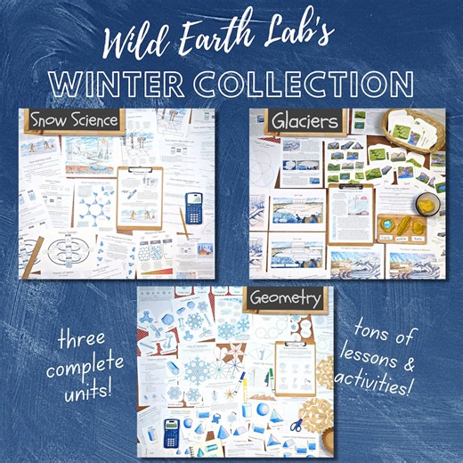 Winter Collection: Science & Math Units for Snow, Geometry, Glaciers (PDF Download) - Etsy
