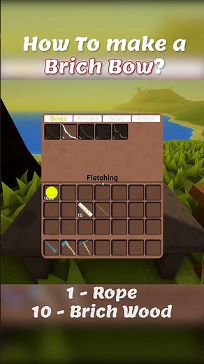 How to make a Birch Bow in Muck?🏹