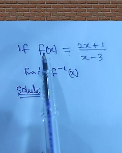 Watch how to determine the inverse of a function, #math #everyoneactive #education | Buchi Online Maths