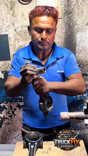 Satisfying Con Rod Bushing Repair #truck #engine #mechanic #conrod #bushing #trending #viral #skills