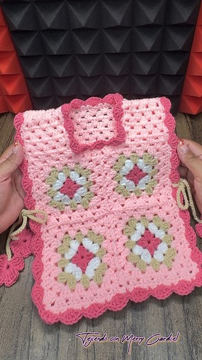 Ep.3 Chaleco 💕 tutorial paso a paso para tejer un chaleco de bebé a ganchillo #tejiendoconmerrycardiel #reelsvideoシ #hechoamano #reelsviralシ #crochet #fypシ゚ #diy #manualidades #ropa #bebes | Tejiendo con Merry Cardiel