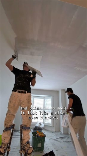 Ceiling Transformation in ONE Day 😳 Smooth Finish Process
