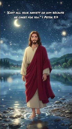 🌙💙 1 Peter 5:7 | Give Your Worries To God ✨🙏