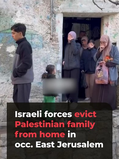 Israeli forces have forcibly evicted a Palestinian family from their home in Silwan, occupied East Jerusalem, arresting one member and taking over the property. The move is part of an intensified campaign in the area, where Palestinian homes are being seized to make way for Israeli settlements.