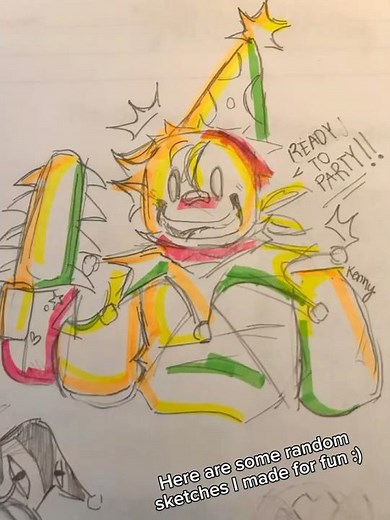 Yep.. I was bored, anyways I might post more sketches/parts •^•