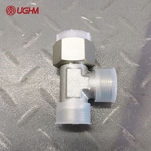 [Hot Item] Hydraulic Hose Adapter Stainless Steel Bspmale Threaded Three-Way Connection Joint Adapter
