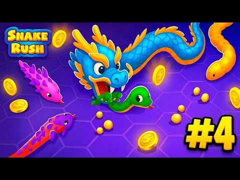 Snake Rush: Clash Battle 3D - Gameplay Walkthrough Part 4 Tutorial NEW Mobile Game (Android,ios)