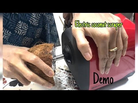 Brewine Electric Coconut Scraper With Citrus Juice Press (Red), 200 Watts