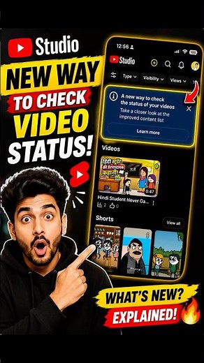 YouTube Studio New Update 2026 🔥 | New Way to Check Video Status Explained!