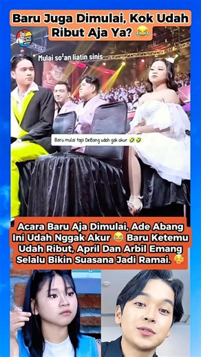 Baru Mulai Acara, April Dan Arbil Udah Ribut 😂 #aprilda7 #indosiar #arbilda7