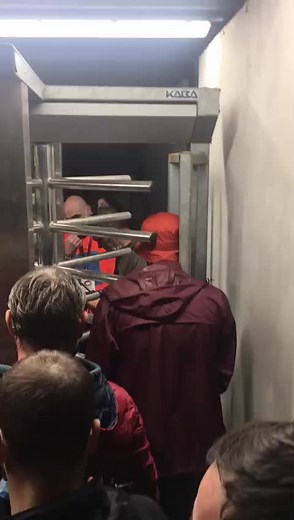 Crowded Elevator Scene: Everyday Moments Captured