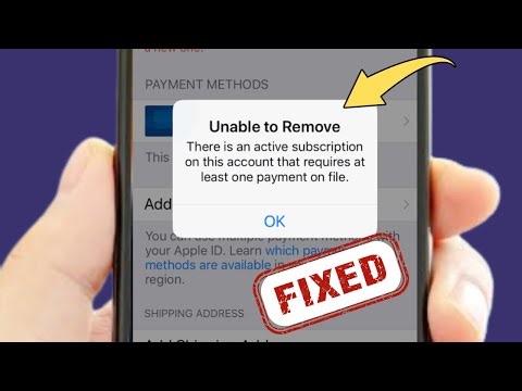 Unable to Remove There is An Active Subscription iPhone | Fix Unable to Remove Payment Method