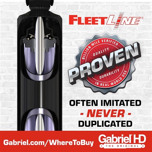 Imitation is the sincerest form of flattery, but nothing can compare to FleetLine HD shocks! Quality components, precision engineering and a durable, robust design ensure top performance, making them THE BEST CHOICE to deliver premium results for your hard working applications! More information at Gabriel.com #FleetLine #Gabriel #GabrielShocks | The Original Gabriel® | Facebook