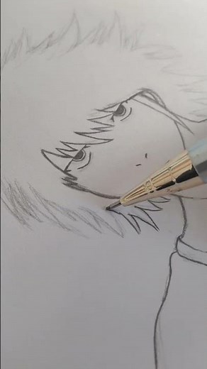I Drew L from Death Note Using Only a Pencil ✏️ | Anime Sketch #DeathNote #LLawliet #AnimeDrawing