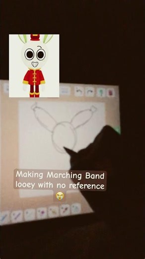 Making Marching band Looey without a reference || Speed draw roblox||