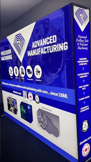 Backlit popup displays for 3x3m booth easy set up trade show booth display. #event#tradeshows
