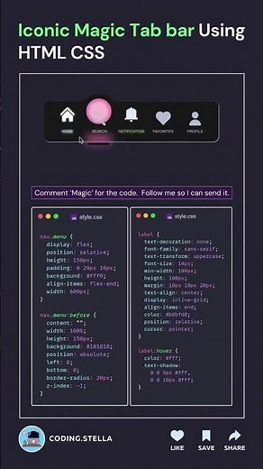 Iconic Tab bar #javascript #typescript #refactoring #css