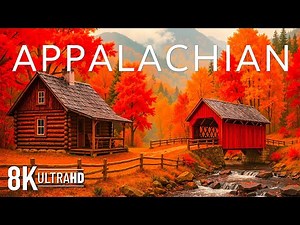 Autumn in Appalachian 8K UHD 🍁 Vibrant Fall Foliage, Scenic Mountains & Tranquil Countryside