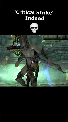 "Critical Strike" Indeed 💀 #skyrim #elderscrolls #shorts