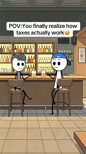 POV:You finally realize how taxes actually work#usalife🇺🇸 #tiktok #animation #taxes #comedy