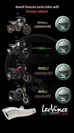 Benelli Leoncion Series Bikes With Leovince Exhaust Sound #benelli #shorts #leoncion800 #leoncion500