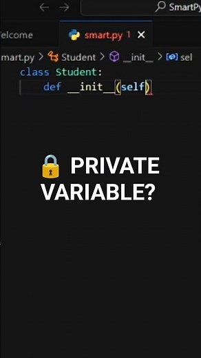 Python Encapsulation Explained 🐍 | Private Variable in Python #shorts #coding #python
