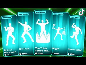 ALL +190 ICON SERIES DANCES & EMOTES IN FORTNITE