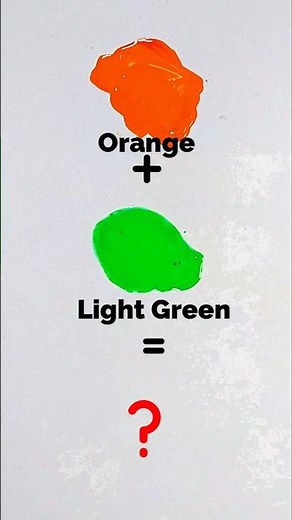 🎨 Mixing Orange & Green Wait for the Magic! | Relaxing color mixing with #color splash #colormixing