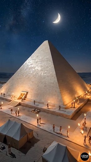Built Egyptian Pyramid in 40 Sec🔥 #pyramid #egypt #youtubeshorts #shorts #trending #timelapse #reels