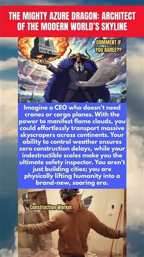 How the Azure Dragon Reimagines Modern Construction! 🏗️🐉#shorts #OnePiece #AnimeTheory