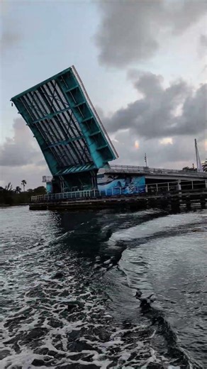 drawbridge crossing under