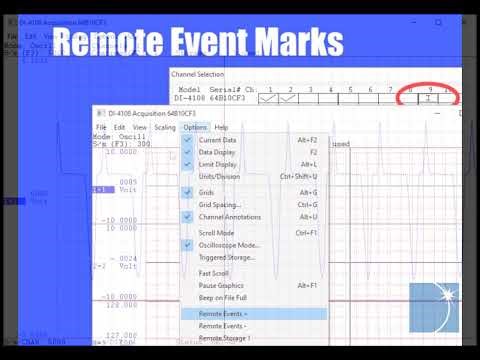 How to Insert Remote Event Marks in WinDaq