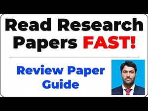 How to Read Research Papers FAST for Your Review Paper