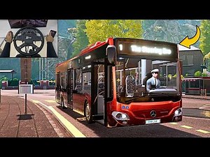 Bus Simulator 21 - Realistic Smooth City Ride in Mercedes-Benz Citaro | Steering Wheel Gameplay
