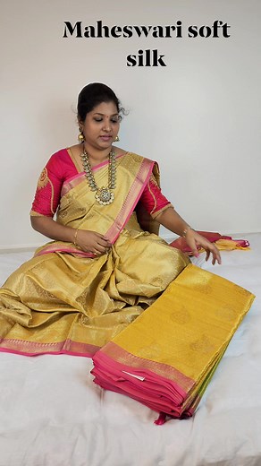 8.9K views · 108 reactions | #Maheswari #soft #silk/ zari weaving Brocade blouse For orders what's app @ https://wa.link/kxjspf #Worldwide #shipping available #Wholesale available Price : 1499 | YAZHE Creations | Facebook