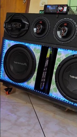 PIONEER CARA PRETA SUBWOOFER HITTING HARD + JBL 6