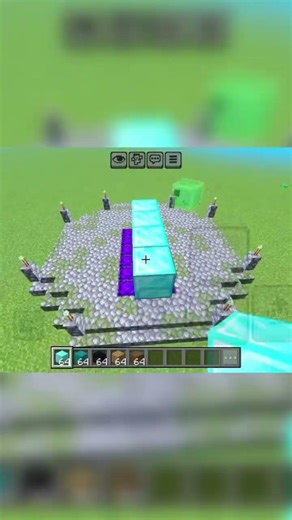 Minecraft sword build in super flat world