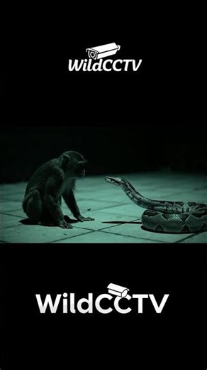 Monkey vs Huge Python | Realistic CCTV Night Footage